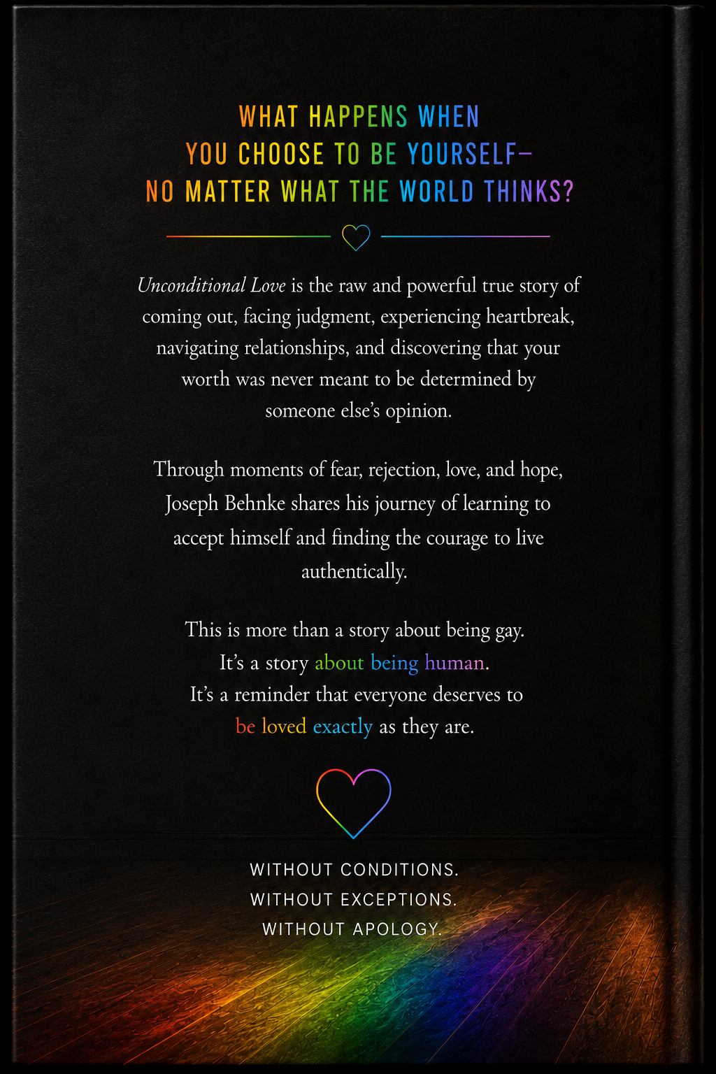 Unconditional Love — Back